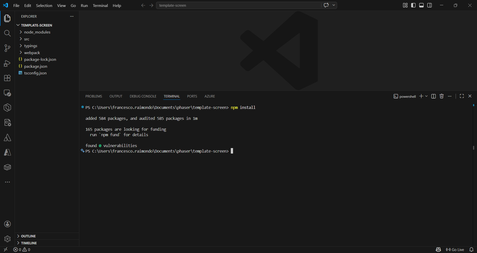 Installazione completata